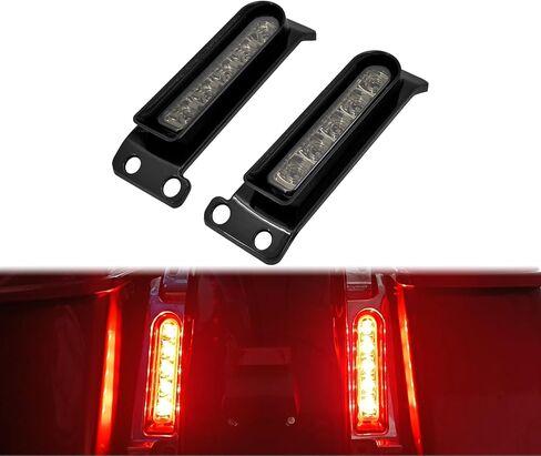 Rear Fender Filler Panel Lights Turn Signals Running Brake Lamp Compatible with Harley Touring Steet Glide Road Glide Road King Special 2014-2023 Black Housing Black Len in Kuwait