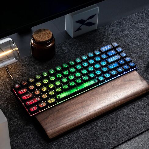 مفاتيح مفاتيح شفافة ، XVX New Max Profile Shine من خلال keycaps75 في المئة ، Cat Eye Custom Keycaps ، PC Jelly Keycaps للوحات المفاتيح الميكانيكية (136Keys ، فقط Keycaps)-Purple & White in Kuwait
