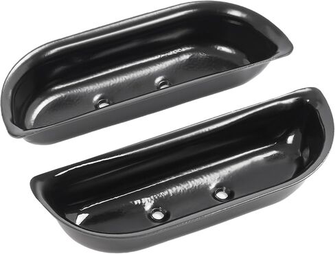 Front Door Armrest Cup Holder Compatible with 1973-1979 Ford F-Series F-100 F-150 F-250 F-350 Bronco Pickup Truck Inner Door Panel Handle Arm Rest Container Bin Chrome Silvery Steel in Saudi Arabia