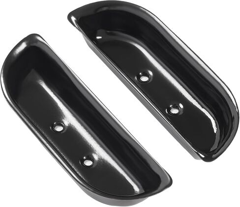 Front Door Armrest Cup Holder Compatible with 1973-1979 Ford F-Series F-100 F-150 F-250 F-350 Bronco Pickup Truck Inner Door Panel Handle Arm Rest Container Bin Chrome Silvery Steel in Saudi Arabia