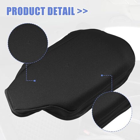uxcell Car Center Console Armrest Cover Protector Neoprene Fabric for BMW 3 Series 2012-2018 Black in Saudi Arabia