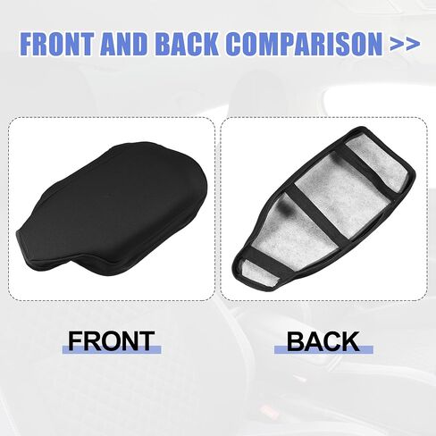 uxcell Car Center Console Armrest Cover Protector Neoprene Fabric for BMW 3 Series 2012-2018 Black in Saudi Arabia