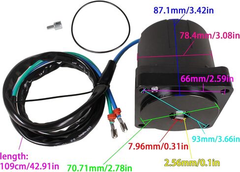 Outboard Engine 0438786 0439937 438786 439937 5005254 Tilt Trim Motor for Evinrude Johnson OMC BRP 75HP-300HP V4 V6, 8M6007540 for Mercury, fit Sierra 18-6281, fit ARCO 6238 TRM0075 10844N PT305NM in Saudi Arabia