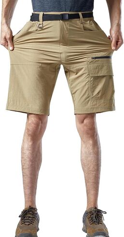 Mr.Stream Men Men Summer Quick Drying Fishing Zipper Pocket Lixt Weist Golf Cargo Shorts in Saudi Arabia