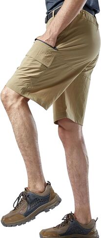 Mr.Stream Men Men Summer Quick Drying Fishing Zipper Pocket Lixt Weist Golf Cargo Shorts in Saudi Arabia