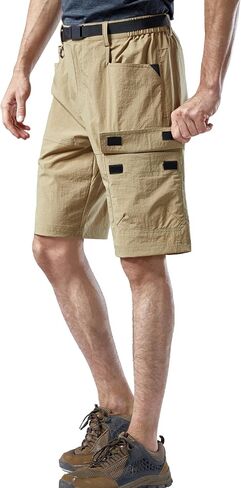 Mr.Stream Men Men Summer Quick Drying Fishing Zipper Pocket Lixt Weist Golf Cargo Shorts in Saudi Arabia