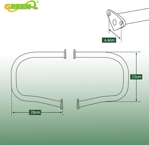 Green-L Chrome 1 "أنبوب الطرق السريعة الخلفية الأنابيب مناسبة لـ Indian Challenger 2021-2024 Chieftain 2014-2024 Roadmaster 2015-2024 in Saudi Arabia