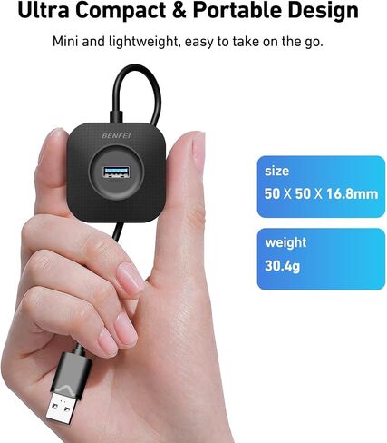 موزع USB C من BENFEI، 4 منافذ USB 3.0 مع نقل بيانات بسرعة 5 جيجابت في الثانية، مقسم USB C لجهاز MacBook من النوع C، Mac Pro، iMac، Surface، XPS، محرك أقراص فلاش، محرك أقراص ثابتة محمول in Kuwait