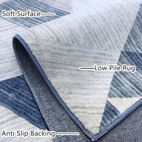 JV Home Runner Rud Arrow Gray 2 'x 7' Area Rug Prucwway Soft Indoor Respible Rugs anti slip | رقيقة | ناعمة داخلية هندسية سجاد عداء لهجة Tapis Kitchen Mat Carpet Runner للدخول ، غرفة النوم in Saudi Arabia