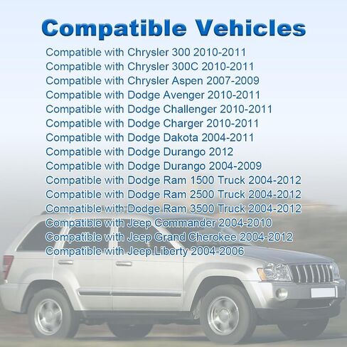 Solenoid Pack Block Compatible with Chrysler 300 300C Dodge Avenger Charger Ram 1500 2500 3500 Jeep Grand Cherokee Transmission Shift Solenoid Replacement for 45RFE 545RFE 52119435AF 5170877AF in Saudi Arabia