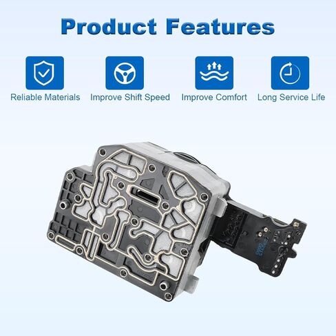 Solenoid Pack Block Compatible with Chrysler 300 300C Dodge Avenger Charger Ram 1500 2500 3500 Jeep Grand Cherokee Transmission Shift Solenoid Replacement for 45RFE 545RFE 52119435AF 5170877AF in Saudi Arabia