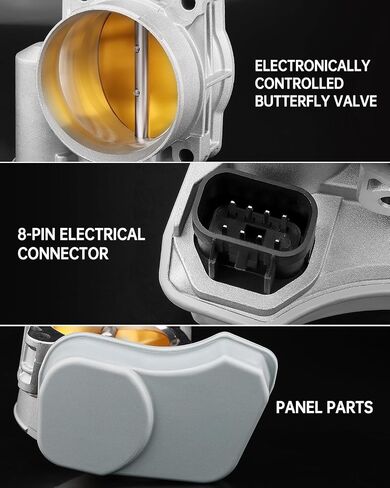 Oklpf Throttle Body متوافق مع Buick Rainier 04-07 ، Chevy Colorado 04-07 ، Impala 06-07 ، Trailblazer 03-07 ، GMC Canyon 04-07 ، Envoy ، Hummer ، Pontiac -V8 L6 L5 3.7L 4.2L 5.3L 5.3L application#125680 in Saudi Arabia