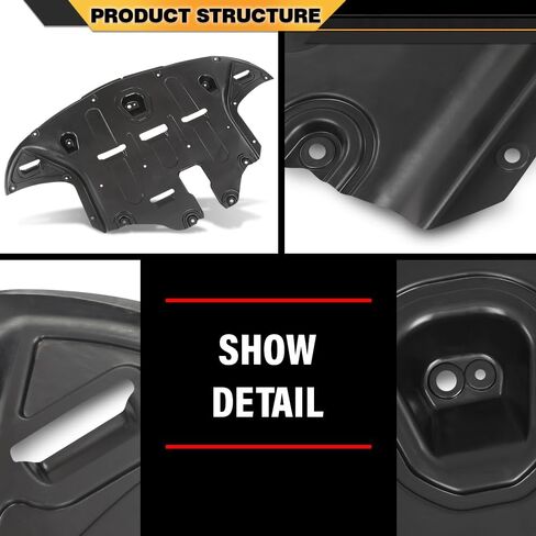 Engine Splash Shield Front Under Cover Compatible with Hyundai Tucson 2016-2021 29110D3600-PFM, HY1228190 in Saudi Arabia