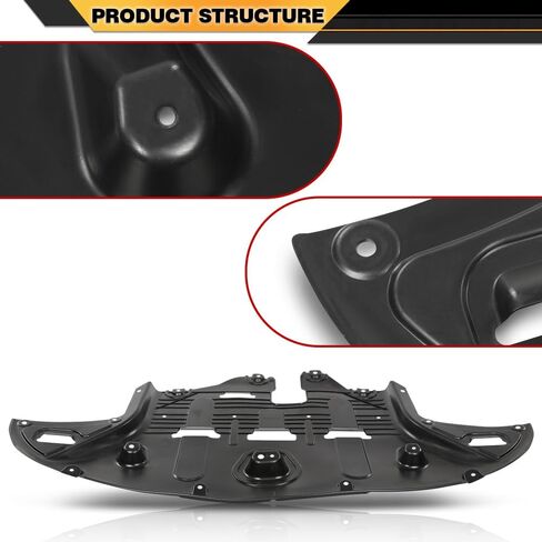 Engine Splash Shield Front Under Cover Compatible with Hyundai Tucson 2016-2021 29110D3600-PFM, HY1228190 in Saudi Arabia