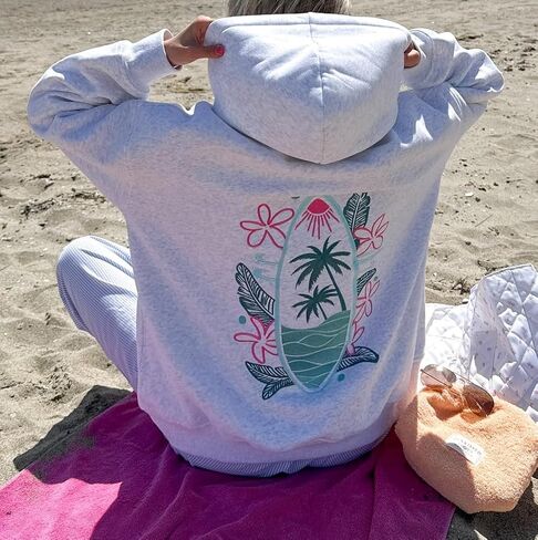 Women Y2K Embroidered Hoodie Floral Graphic Oversized Pullover Hoodie Cute Animal Pocket Hooded Sweatshirts in Saudi Arabia