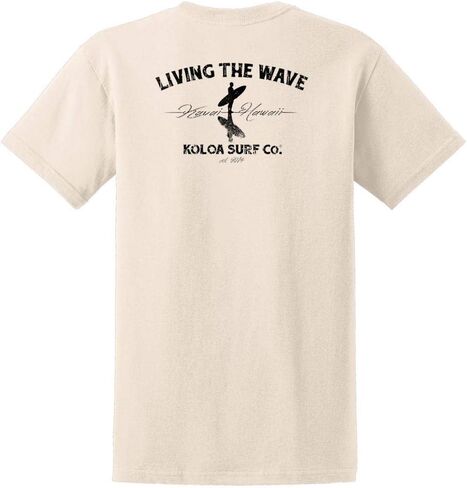 Koloa Surf Mens Surfer on The Beach Logo Heavyweight Tee Reg, Big and Tall in Saudi Arabia