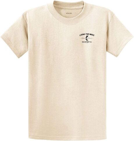 Koloa Surf Mens Surfer on The Beach Logo Heavyweight Tee Reg, Big and Tall in Saudi Arabia