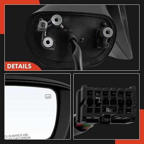 A-Premium Side Power Power Mirror-متوافقة مع Subaru Impreza 2015-2016 ، Crosstrek 2016-2017 ، XV Crosstrek 2015 ، WRX-يدوي مسخن أسود قابل للطي خارجي مرآة مع مرآة المنعطف مع مرآة الدوران مع مرآة الدوران in Saudi Arabia