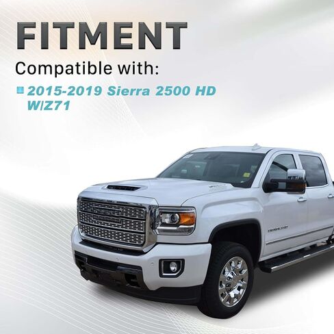الصمام الأمامي لوحة زحف سوداء متوافقة مع 2015-2019 GMC Sierra 2500 3500 HD استبدال 2317877 GM1053104 in Kuwait