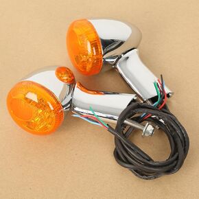 XMT-Moto خلفي إشارات الإشارات مؤشرات مصابيح LED مجموعة من Harley Davidson XL883 XL1200 Sportster 1992-Later (Amber Light/Orange Lens) in Kuwait