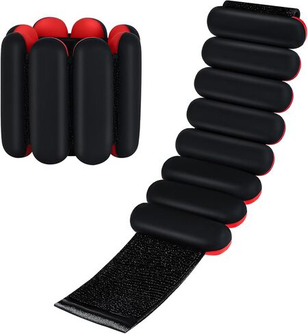 Ankle Weights Adjustable for Fitness Women: Adjustable Wrist Weights 2 Set 1 Lb Each - Weighted Bracelet Silicone Waterproof For Walking Exercise Dance Gym Swimming in Saudi Arabia