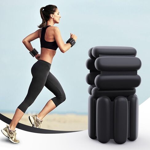 Ankle Weights Adjustable for Fitness Women: Adjustable Wrist Weights 2 Set 1 Lb Each - Weighted Bracelet Silicone Waterproof For Walking Exercise Dance Gym Swimming in Saudi Arabia