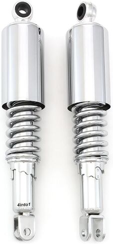 الصدمات الخلفية للكروم - 321 مم / 12 5/8 " - متوافقة مع Honda CB350 CB360 CB400F CB450 CB500 CB550 CB650 CB750 CL350 SL350 CJ360 CM400 CM450 in Saudi Arabia