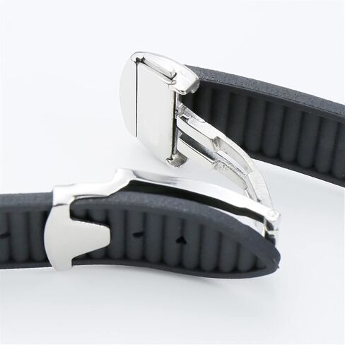 For Omega Seamaster 300 Curved End Sports Waterproof Strap Stainless Steel Clasp Watchband 20mm 22mm Rubber Silicone Strap in Saudi Arabia