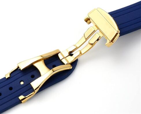 For Omega Seamaster 300 Curved End Sports Waterproof Strap Stainless Steel Clasp Watchband 20mm 22mm Rubber Silicone Strap in Saudi Arabia
