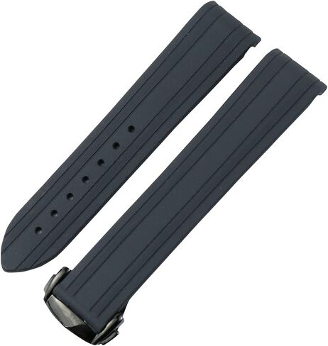 For Omega Seamaster 300 Curved End Sports Waterproof Strap Stainless Steel Clasp Watchband 20mm 22mm Rubber Silicone Strap in Saudi Arabia