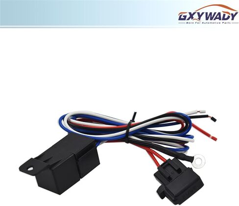 GXYWADY 16 inch Electric Radiator Fan Power 3000 CFM Thermostat Wiring Switch Relay Kit Black in Saudi Arabia