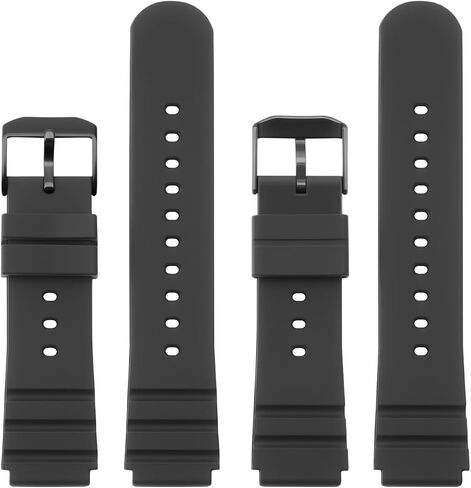 Compatible with Luminox Watch Bands, 21mm Soft Rubber Silicone Replacement Wrist Strap for Luminox Watch Series 3000 3001 3100 3200 3400 3600 and 3900, Black in Kuwait