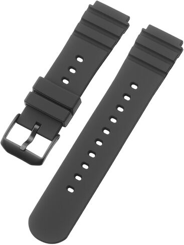 Compatible with Luminox Watch Bands, 21mm Soft Rubber Silicone Replacement Wrist Strap for Luminox Watch Series 3000 3001 3100 3200 3400 3600 and 3900, Black in Kuwait
