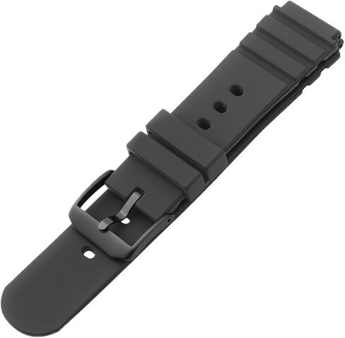 Compatible with Luminox Watch Bands, 21mm Soft Rubber Silicone Replacement Wrist Strap for Luminox Watch Series 3000 3001 3100 3200 3400 3600 and 3900, Black in Kuwait