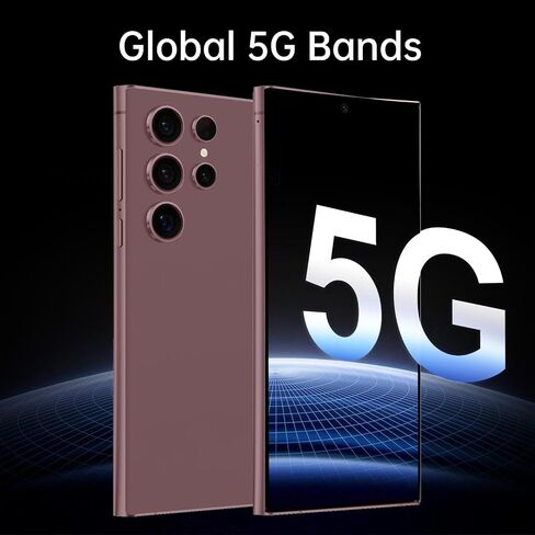 C23 Ultra 5G Unlocked Smartphone,8GB+512GB Fully Unlocked Cell Phone for Android 13 Unlocked Cell Phone 6.8" HD Screen Battery 6800mAh,48MP+108MP Camera/Dual SIM/Fingerprint Lock/Face (Orange) in Saudi Arabia