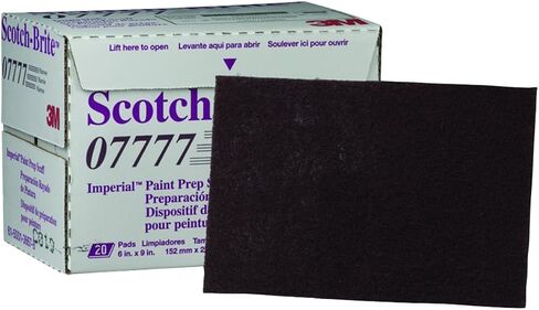 3M 7777 Scotch-Brite Imperial Paint Prep Scuff Pad Maroon 9 in. x 6 in. (20-Pack) in Saudi Arabia