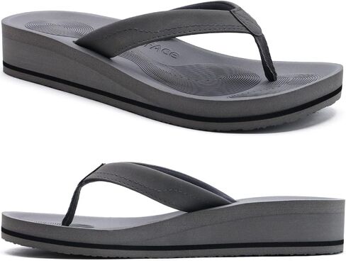 Flip Coface Flop for Women مع منصة أزياء مريحة للسيدات ، Thong Sandals Soft Yoga Mat For Beach/Indoor Outdoor Outdoor in Kuwait