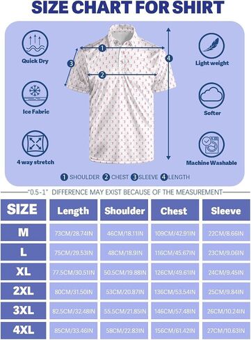 Golf Polo Shirts for Men Funny Short Sleeve Polo Shirts Golf Gifts Quick Dry Moisture Wicking Mens Hawaiian Polos Shirt in Saudi Arabia