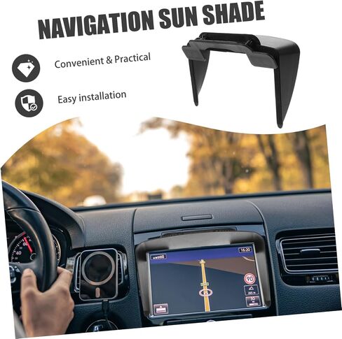 7in GPS Visor, Anti-Glare Navigation Visor, Adjustable Clip Design, Universal Compatibility, Car Accessories Improve Driving Comfort in Saudi Arabia