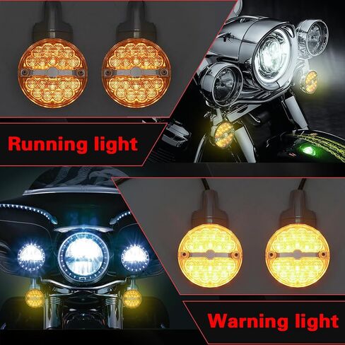 إشارات انعطاف دراجة نارية LED عالي الأداء LED شريط ضوء الدراجات النارية مع إشارة الانعطاف المتكاملة إشارات LED مقاومة للطقس in Kuwait
