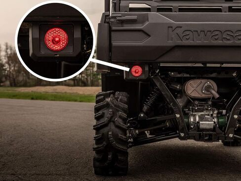 SuperATV Deluxe Plug and Play Turn Signal Kit Compatible with Kawasaki Mule Pro FXT/DXT/DX/FX/FXR (2016+) - Easy Installation in Saudi Arabia