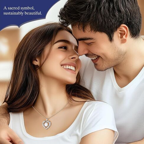 MOOSEA Moissanite Necklace for Women, 1-3 Carat D Color VVS1 Clarity Moissanite Heart Pendant Necklaces Anniversary Birthday Gifts for Wife Mom Daughter 925 Sterling Silver Necklace in Saudi Arabia