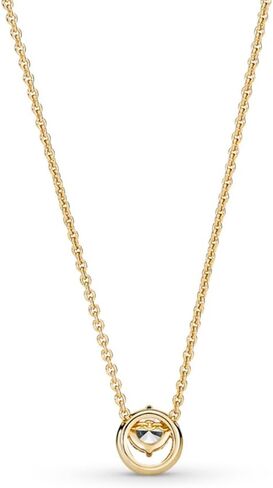 Pandora Sparkling Round Halo Pendant Collier Necklace, 17.7 inches in Saudi Arabia