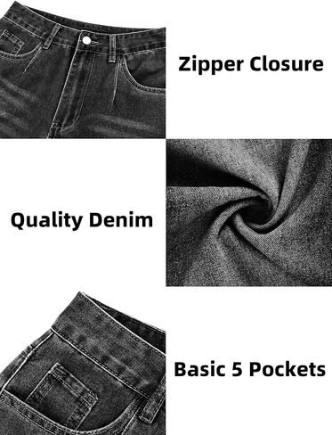 Women's High Waisted Wide Leg Jeans Stretchy Straight Leg Bootcut Denim Pants 2025 Trendy in Saudi Arabia