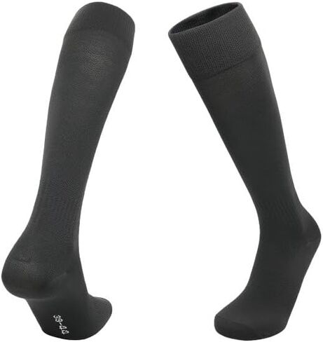 Soccer Socks for Men & Women White Knee High Football & Softball Sports Wicking Non-Slip Athletic Long Socks (1 Pair) in Saudi Arabia