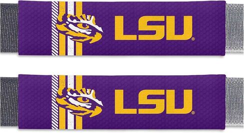 FANMATS 32128 LSU Tigers Team Color Rally Seatbelt Pad - 2 Pieces in Saudi Arabia