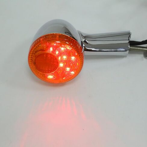 XMT-Moto خلفي إشارات الإشارات مؤشرات مصابيح LED مجموعة من Harley Davidson XL883 XL1200 Sportster 1992-Later (Amber Light/Orange Lens) in Saudi Arabia