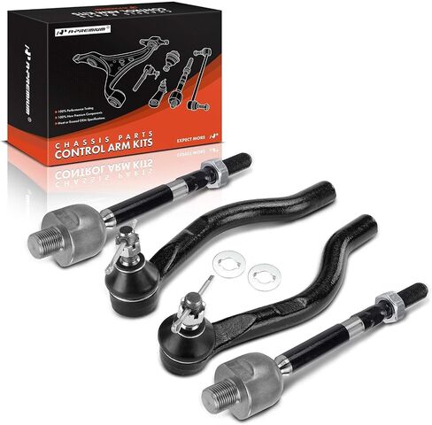A-Premium Set of 4, Front Inner & Outer Tie Rod End Kit, Compatible with Honda Civic 2016-2021, Insight 2019-2022 in Saudi Arabia