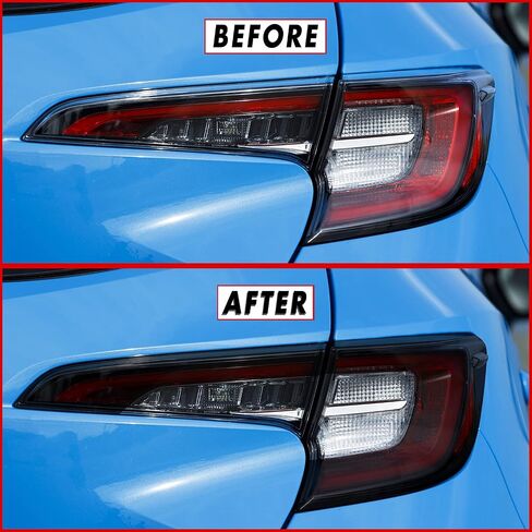 SlickMod PreCut Vinyl Smoke Tint for 2019-2021 Toyota Corolla Hatchback Reflector (4. Reflector, 35 Light Smoke) in Saudi Arabia