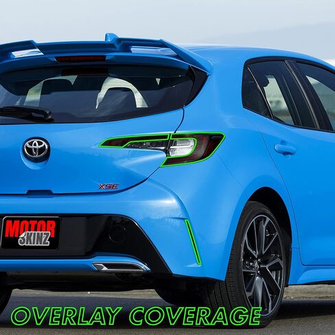 SlickMod PreCut Vinyl Smoke Tint for 2019-2021 Toyota Corolla Hatchback Reflector (4. Reflector, 35 Light Smoke) in Saudi Arabia